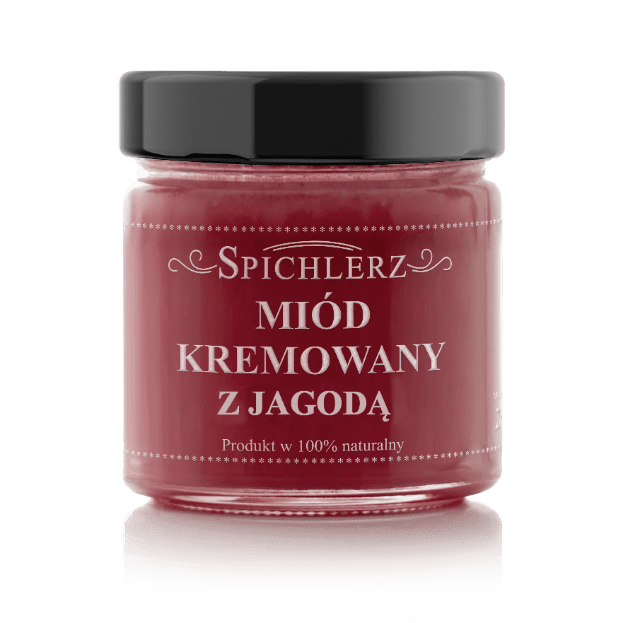 Miód kremowany z jagodą 250g